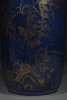 Picture of 18th Century Kangxi Period Gilt Decorated Powder Blue Rouleau Vase